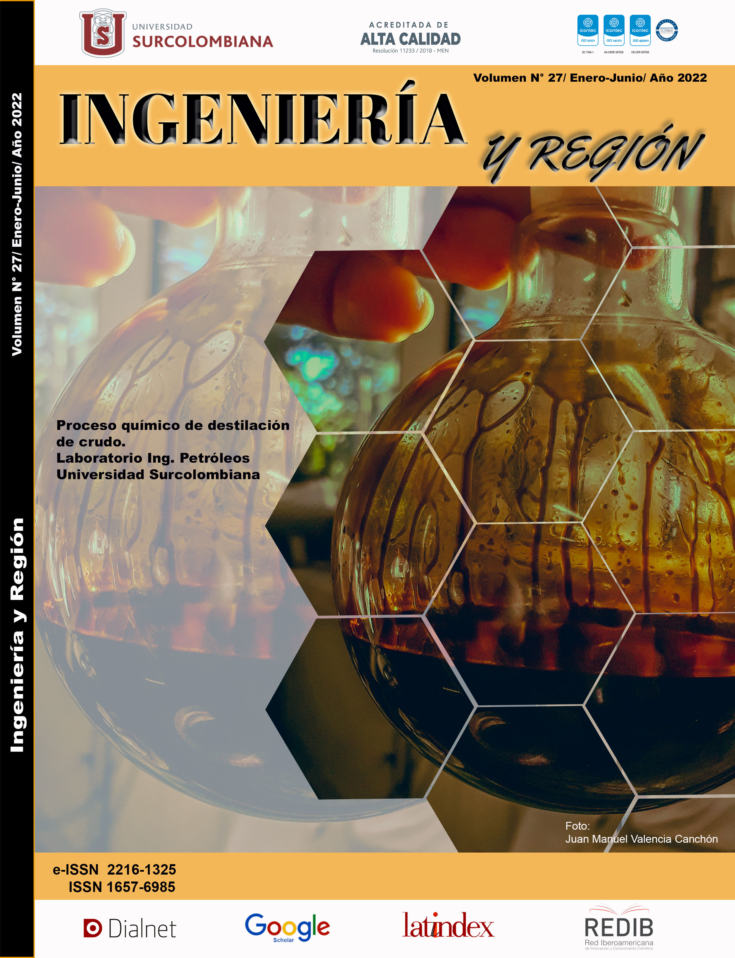 La revista Ingeniería y Región llega a su edición 27